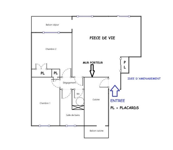 Appartement 4 pièces - 67 m² Exclusivité efficity