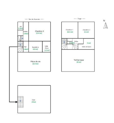 Secteur La Courbe - Maison lumineuse avec jardin plein sud et beau potentiel