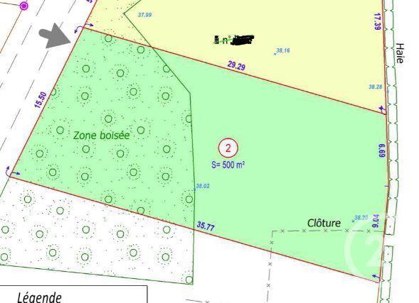 Terrain à vendre  500 m2 ST GILDAS DE RHUYS - 56