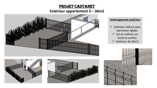 Exclusivité Nestenn Immobilier. Au centre-ville de Castanet-Tolosan. Appartement T3 à vendre avec balcon, jardin et 2 parkings.