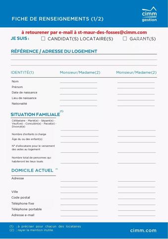 AVANT TOUTE VISITE DEPOSEZ VOTRE CANDIDATURE EN LIGNE : VOIR LA FICHE SUR LES PHOTOS