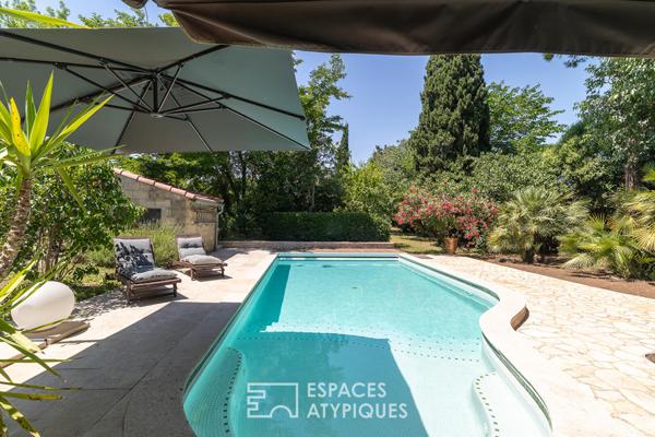 Maison familiale avec piscine et jardin exceptionnel à Montpellier