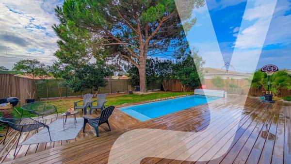 Maison contemporaine 127 m² avec piscine – 4 chambres – Emplacement privilégié - 33260 La Teste-de-Buch - Réf 86215223