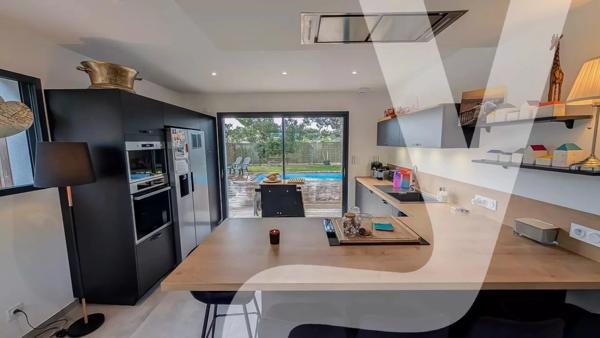 Maison contemporaine 127 m² avec piscine – 4 chambres – Emplacement privilégié - 33260 La Teste-de-Buch - Réf 86215223