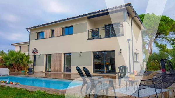 Maison contemporaine 127 m² avec piscine – 4 chambres – Emplacement privilégié - 33260 La Teste-de-Buch - Réf 86215223