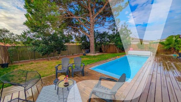 Maison contemporaine 127 m² avec piscine – 4 chambres – Emplacement privilégié - 33260 La Teste-de-Buch - Réf 86215223