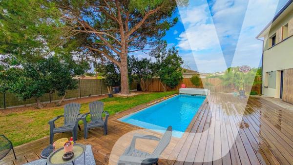 Maison contemporaine 127 m² avec piscine – 4 chambres – Emplacement privilégié - 33260 La Teste-de-Buch - Réf 86215223