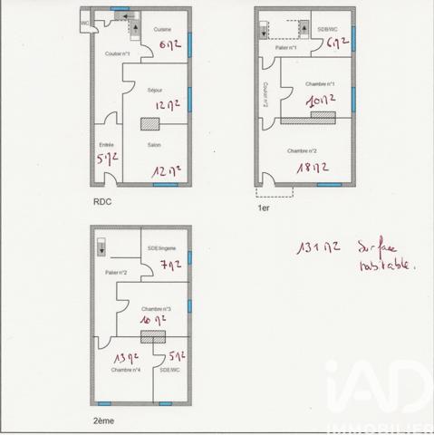 Maison à vendre 6 pièces 131 m² Laval