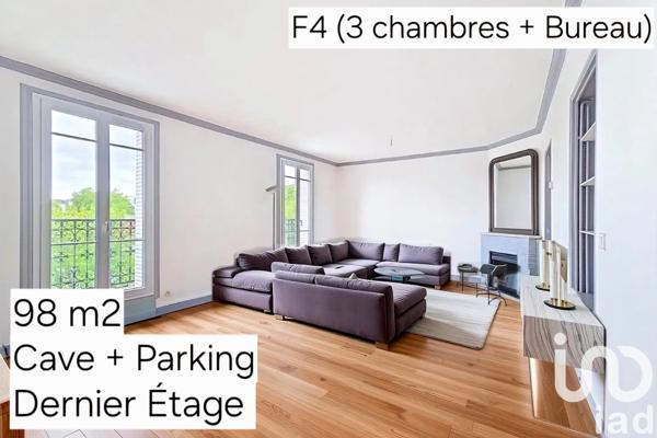 Appartement à vendre 4 pièces 98 m² Nanterre