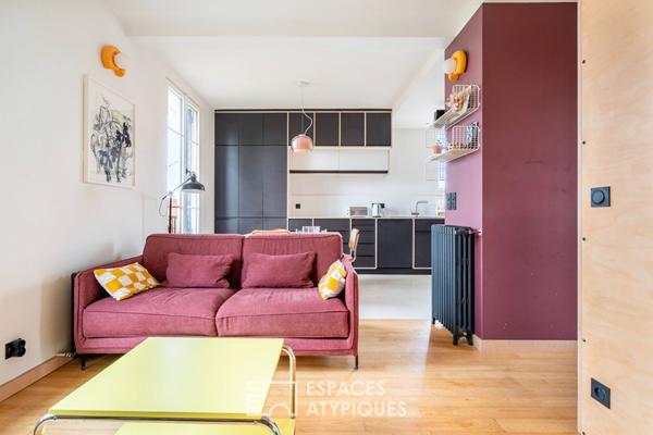 Appartement duplex d’architecte avec atelier et jardin partagé au quartier des Fleurs