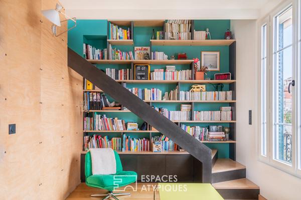 Appartement duplex d’architecte avec atelier et jardin partagé au quartier des Fleurs