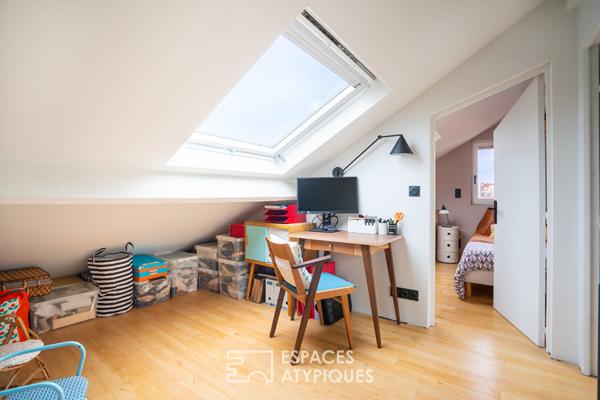 Appartement duplex d’architecte avec atelier et jardin partagé au quartier des Fleurs