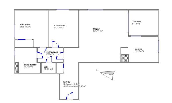 Appartement à vendre 3 pièces 65,3 m² Ormesson-sur-Marne