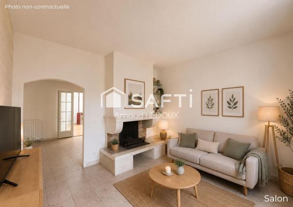 Villa de charme avec jardin paysager et piscine