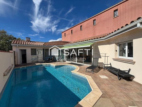 Port Leucate,Belle villa,T8 avec piscine sur parcelle de 400m²