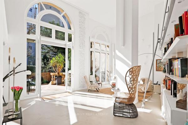 Loft d'exception avec jardin plein sud