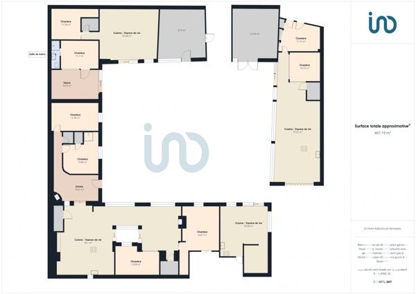 Maison à vendre 15 pièces 400 m² La Flotte