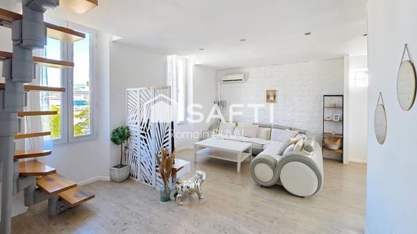 Appartement duplex traversant avec vue mer