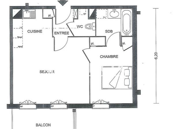 À vendre Appartement 2 pièces 41.59 m² - Le Teich 33470