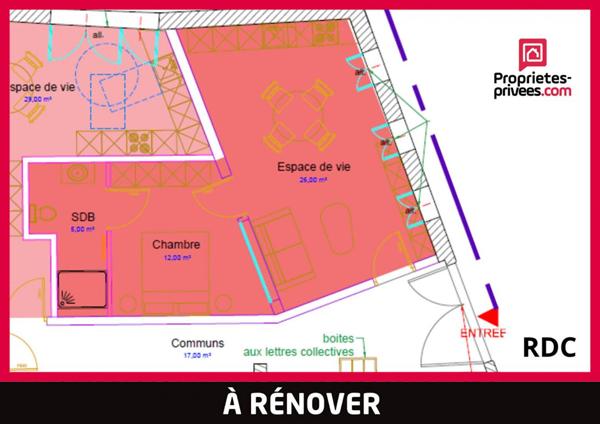 Plateaux à rénover en grand loft Duplex 140 m2 - Amiens Saint- Maurice