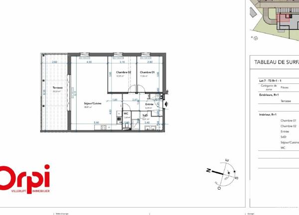 Appartement à vendre    3 pièces • 78,57 m2 Haucourt-Moulaine