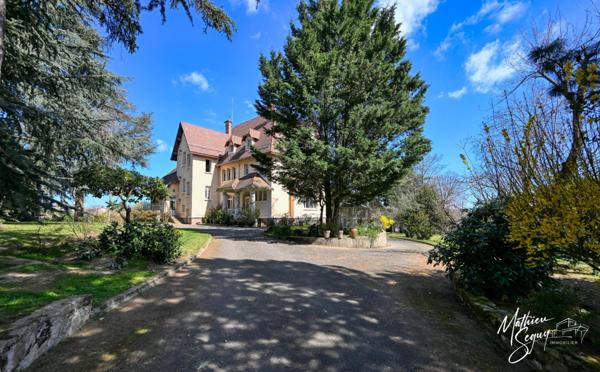 Propriete à vendre 13 pièces proche de SAINT SYMPHORIEN SUR COISE (69) de 525m² sur un parc classé de 5800 m²