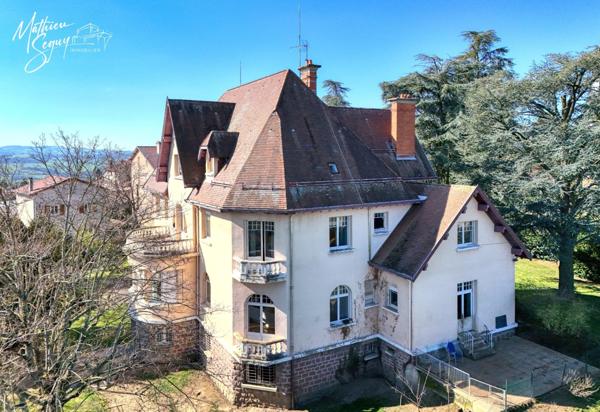 Propriete à vendre 13 pièces proche de SAINT SYMPHORIEN SUR COISE (69) de 525m² sur un parc classé de 5800 m²