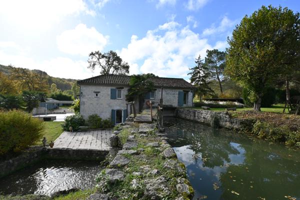 Laroque-Timbaut (47340) Magnifique moulin restauré avec un lac privé