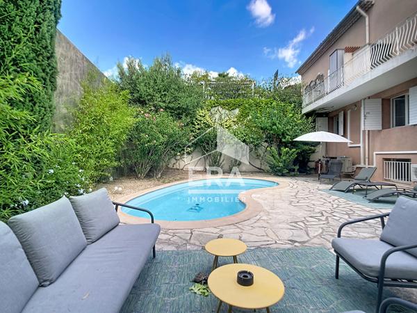 A VENDRE MARSEILLE 13009 APPARTEMENT 5pièces 179 m2 - JARDIN, PISCINE+CAVE +GARAGE-QUARTIER DU CABOT