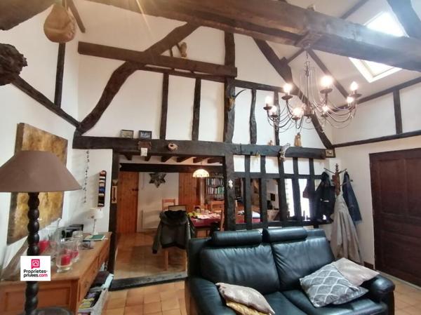 RANES (61) Longère Normande à colombages ( vendue entièrement meublée et équipée), 135 m2 environ, 6 pièces, 3 (possible 4) chambres, PRIX  241 500 , honoraires 5% inclus à la charge de l'acquéreur soit 230 000 hors honoraires