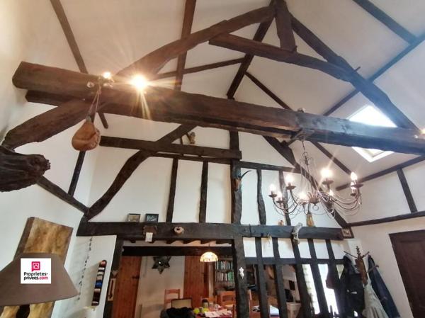 RANES (61) Longère Normande à colombages ( vendue entièrement meublée et équipée), 135 m2 environ, 6 pièces, 3 (possible 4) chambres, PRIX  241 500 , honoraires 5% inclus à la charge de l'acquéreur soit 230 000 hors honoraires