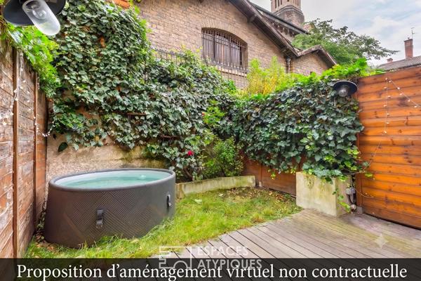 Loft avec terrasse dans un ancien atelier