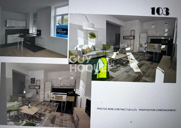 ROMBAS : appartement 3 pièces (77 m²) à vendre