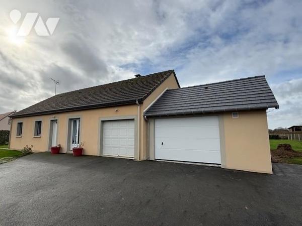 PROCHE BROGLIE BERNAY ORBEC MAISON PLAIN PIED AUX PRESTATIONS DE QUALITES 3 CH DOUBLE GARAGE.