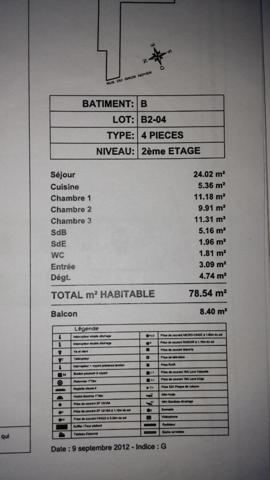 Appartement Ermont 4 pièce(s) 78.54 m2