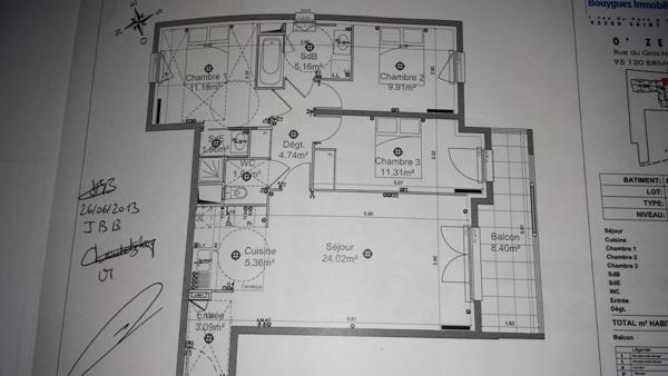 Appartement Ermont 4 pièce(s) 78.54 m2