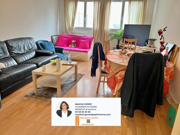 Appartement Bagnolet à vendre 3 pièces 71 m2 + place de parking  195 000€