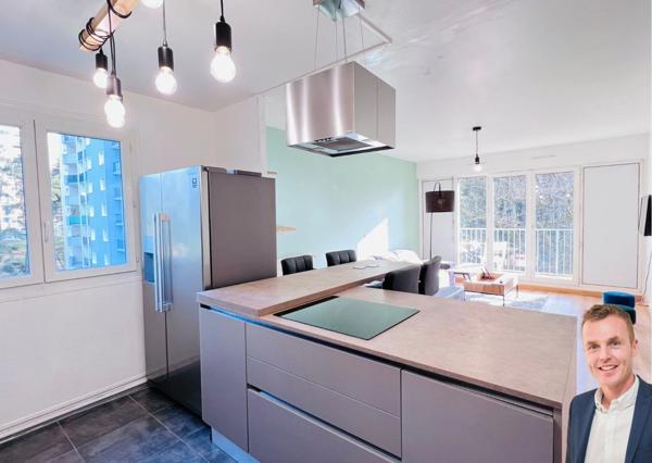 Dpt Finistère (29), à vendre QUIMPER appartement T3 meublé de 63 m² habitable - Cave.