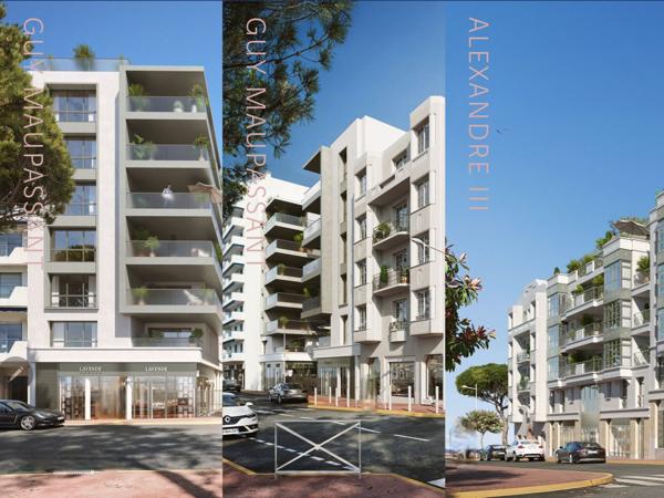 Antibes -Juan-les-Pins – Pres de mer //  Grand 4P avec toit terrasse 150m2// Neuf