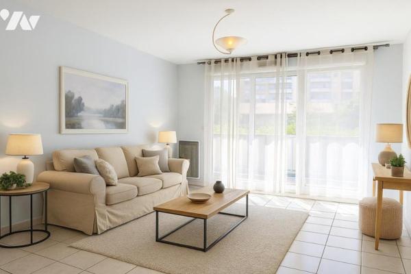 VILLEURBANNE / APPARTEMENT T2 43m² AVEC BALCON  + CAVE + GARAGE