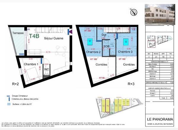 T4 neuf 92 m² - Terrasse, cave et box double
