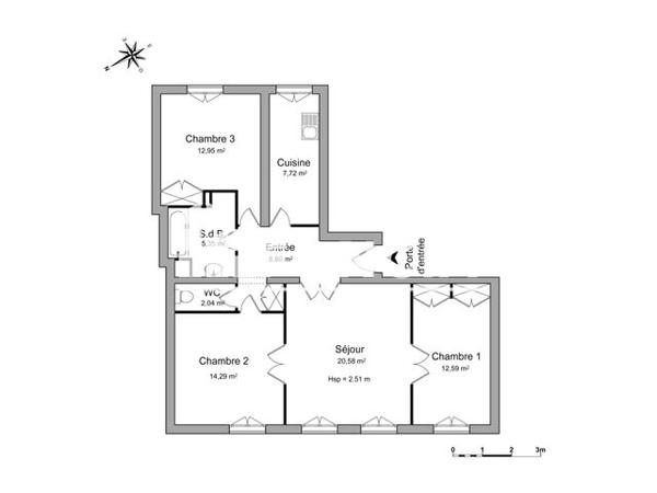 Location Appartement 4 pièces 84.32 m² - 39 RUE RENAUDOT Poitiers 86000