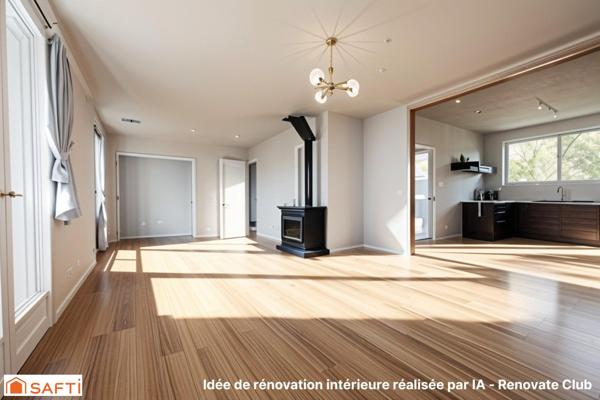 Pavillon de 85 m² sur sous-sol complet - à rénover - emplacement privilégié