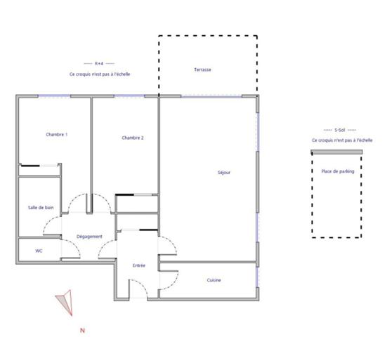 Appartement Nanterre 3 pièce(s) 339 000 € **  - Référence  15499