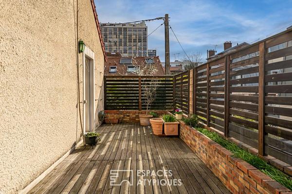 Maison familiale confidentielle au coeur d’une villa privée de Boulogne