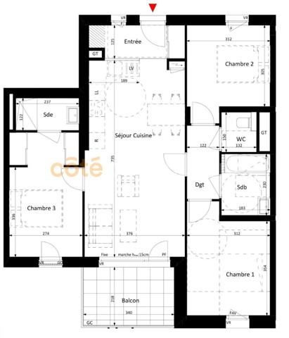 Vente Appartement77,95 m² - 4 Pièces - SAINT CERGUES (74140)