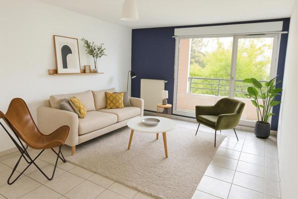 VILLEURBANNE "LA DOUA", Beau T2 de 52m² avec balcon, au calme