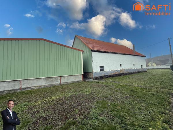 Hangar de stockage de 287m² au sol, le tout sur 8,90 ares !