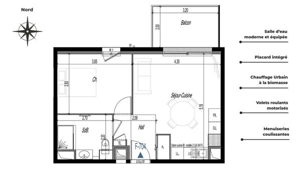 Appartement à vendre 2 pièces 39 m² Clermont-Ferrand
