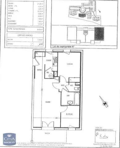 Appartement à louer 2 pièces 54.45m² Caudebec-lès-Elbeuf (76320)